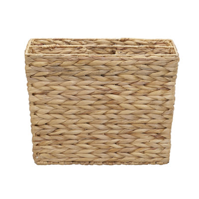 Panier à magazines en jonc de mer latéral