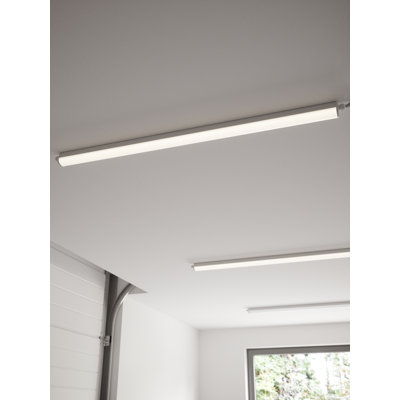 Camyrah Gloss White LED Outdoor Flush Mount