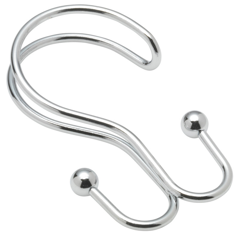 Crochets de rideau de douche Jamarl, Chrome