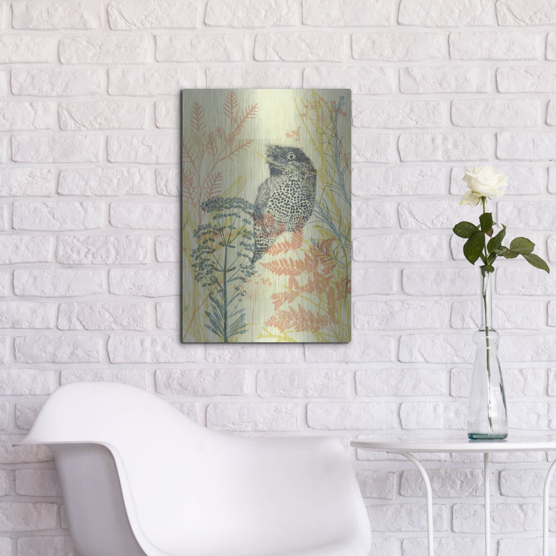 Art mural convivial, "Tawny Frog" par Trudy riz, H 24 po x l 16 po