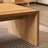 Burlywood Solid Wood Rectangular Coffee Table