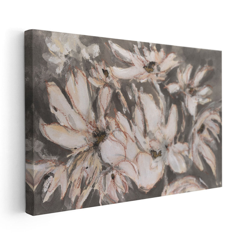 Magnolia embelli I - reproduction d'art sur toile, H 32 po x l 48 po