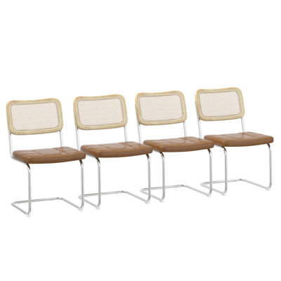 Set Of 4 Stylish Dining Chairs With Premium Materials For Various Rooms
