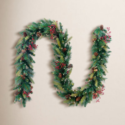 Woodland Garland with Incandescent Lights