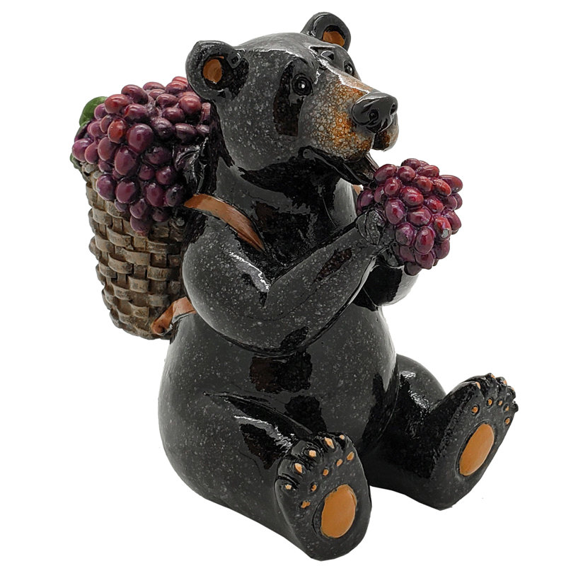 Figurine en résine pour l’agriculteur ours baies de prélèvement Tabares