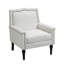 Upholstered Linen Cotton Armchair-1548444474