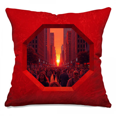 Coussins décoratifs Red City Sunset