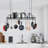 Veun 31.5 Inches Ceiling Pot Rack for Kitchen with 12 Hooks