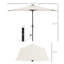 Petit demi-parasol ventilé avec demi-parasol pour l'extérieur