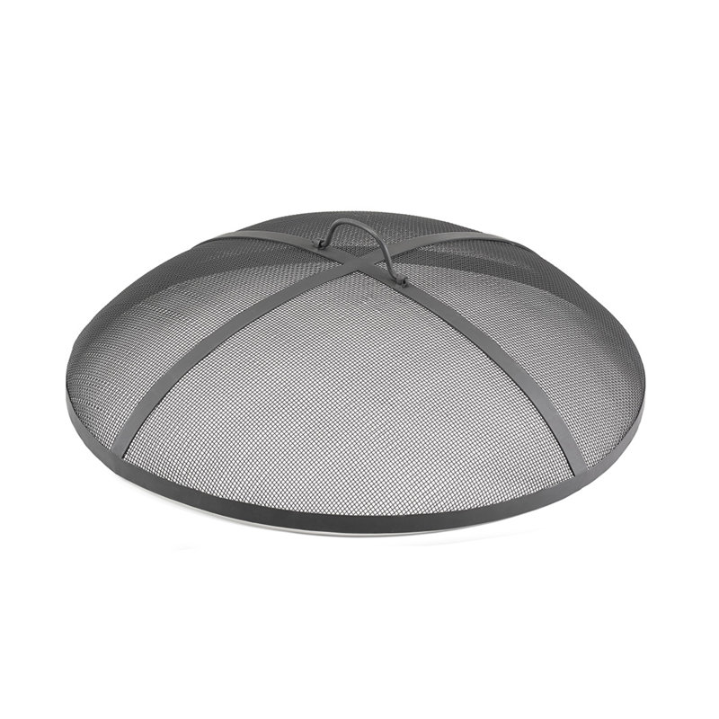 Round Steel Spark Screen, 8.5" H x 40" W x 40" D