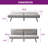 Brumbley 69.8'' Twin Upholstered Futon with Split Back-1460046122