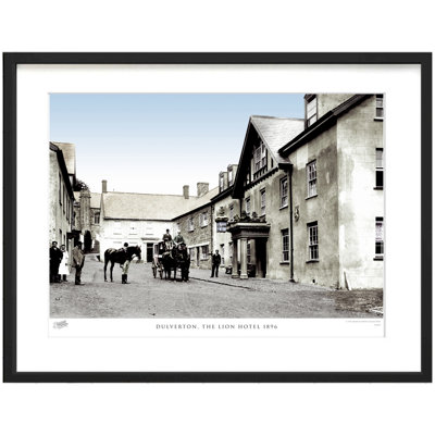 Dulverton, The Lion Hotel 1896 - Single Picture Frame Print
