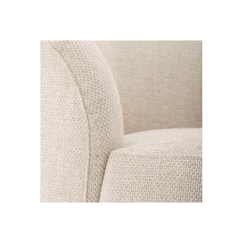 Bernd 97.64'' Upholstered Sofa, Cream