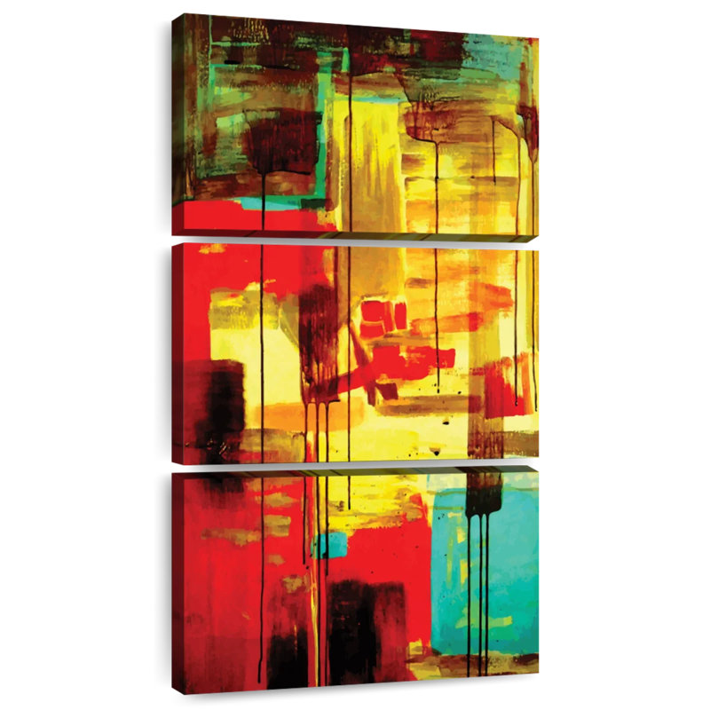 Composition en acrylique Jacobien, H 32 po x l 15 po