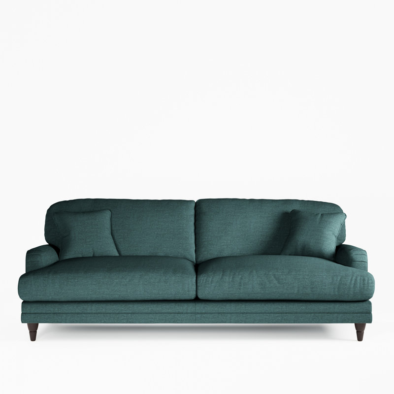 Adaku 4 Seater Sofa  , Burnished Beech, Teal