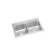 Celebrity 43" L x 22" W Double Basin Drop-in Kitchen Sink