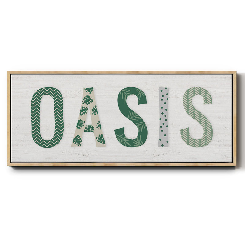 Oasis Cabana - toile encadrée, H 12 po x l 30 po