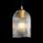  Dansby 1 - Light Modern 5.1" Mini Glass Pendant Light with Ribbed Glass Shade-233038706-233038704