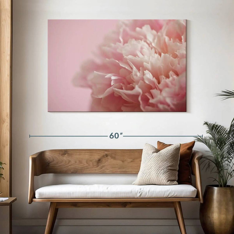 Harnek fondu au rose, H 32 po x l 48 po
