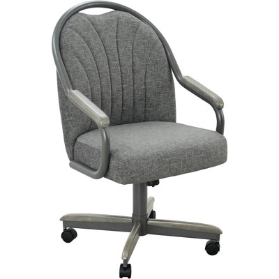 19.25'' H Upholstered Metal Armchair