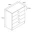 Oviedo 4 Drawer Chest W:60cm x H:70cm