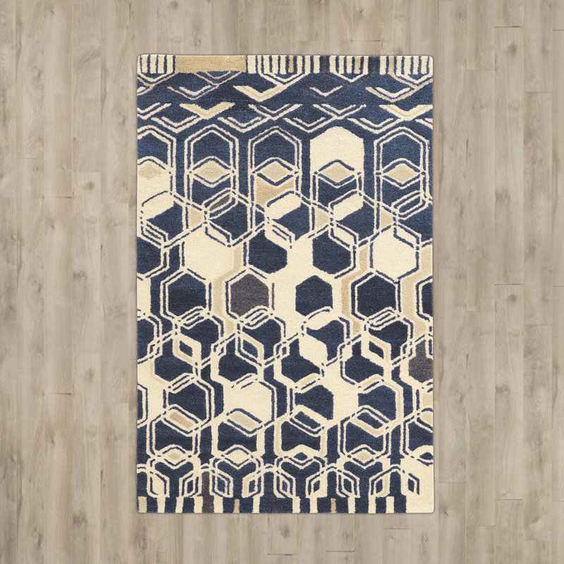 Winona Wool Geometric Indoor Rug, Rectangle 8' x 11'