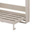 Grand lit escamotable avec commode avec tablette de rangement et armoires, commode escamotable escamotable escamotable