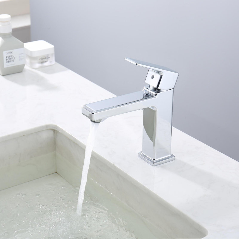 Single Handle Zinc Bathroom Sink Faucet