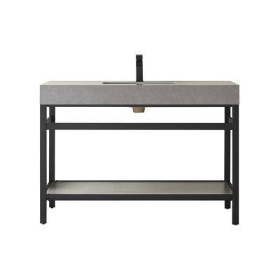 48'' Single Bathroom Vanity with Stone Top