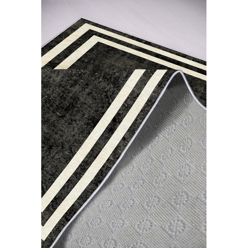 Stylish Hall Carpet, 39.4 x 59.1 inches | 100% Polyester, 650 g/m², 0.16 in Pile Height | Antibacterial, Eco-Friendly, Non-Slip PVC Dot Underside | Machine Washable, Perfect for Modern Entryways & Living Spaces