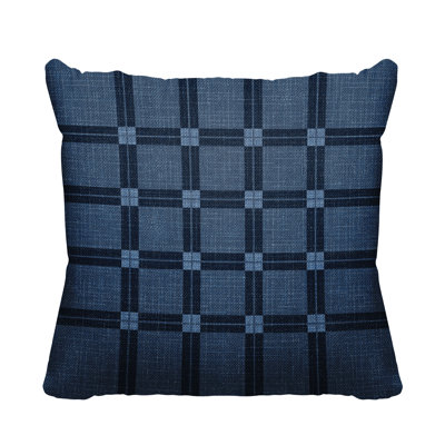 Plaid Indoor/Outdoor Throw Pillow