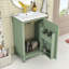 Meuble-lavabo simple autoportant en bois Marsallo avec lavabo en céramique et porte à fermeture en douceur-632743153