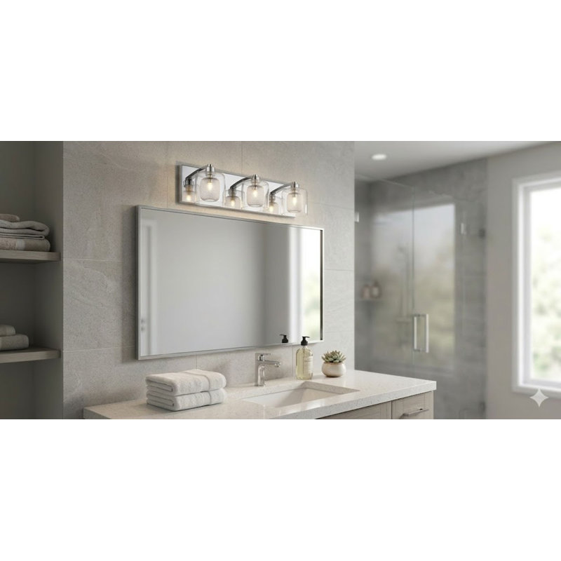 Heinzer Modern 3 Light Crystal Vanity Light