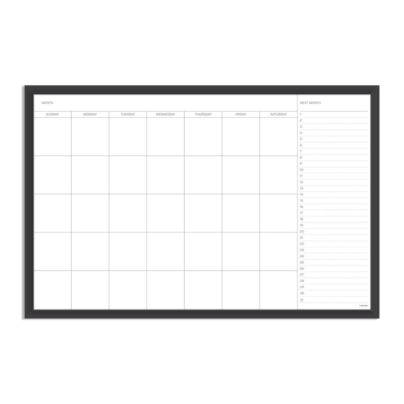 Tableau blanc magnétique mural, 23 po x 35 po