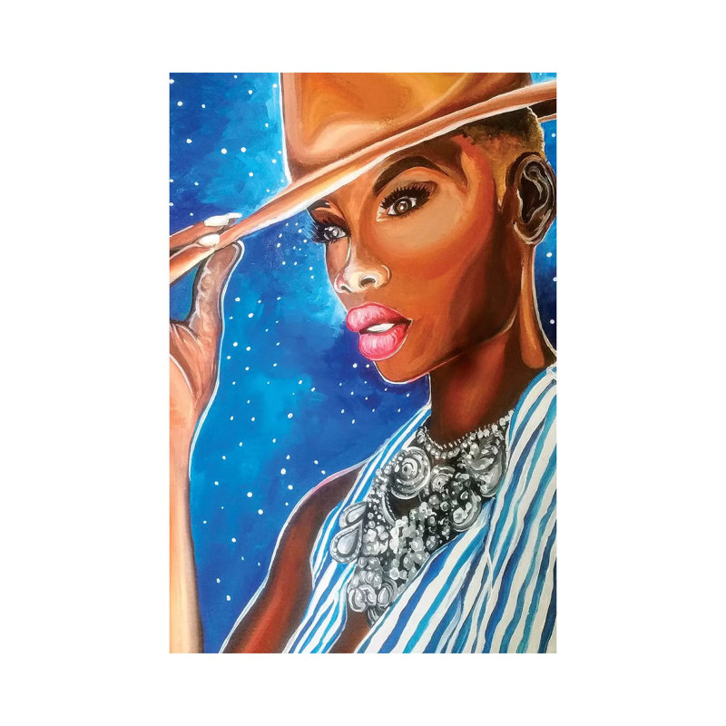 Fashionista - Painting on Canvas, 66.04cm H x 45.72cm W x 3.81cm D, Wrapped Canvas