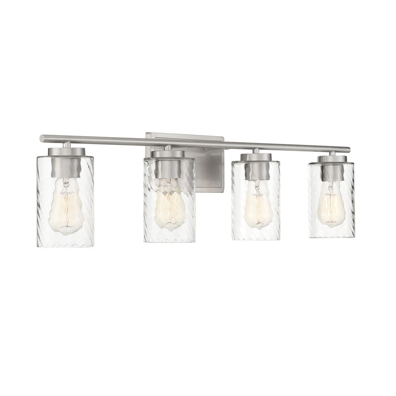 Tilbury 4 - Light Dimmable Vanity Light in Nickel, Nickel