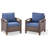 Arundel All-Weather Wicker Chairs With 4 Inch Cushions (Set Of 2)-1409427160