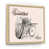 Toile naturelle avec cadre flottant
