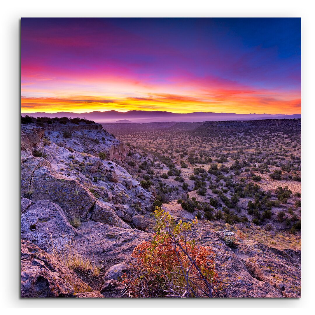 Gerahmtes Leinwandbild  Sonnenaufgang, Bandelier National Monument