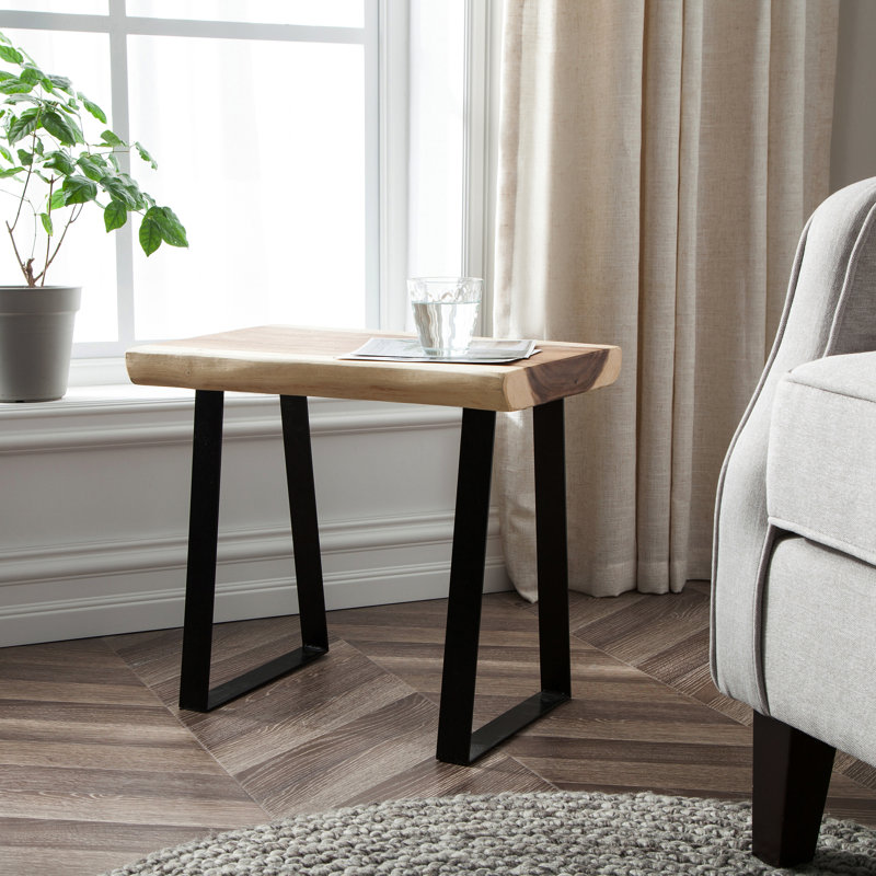 Sled End Table, 45.7cm H x 50.8cm W x 35.6cm D