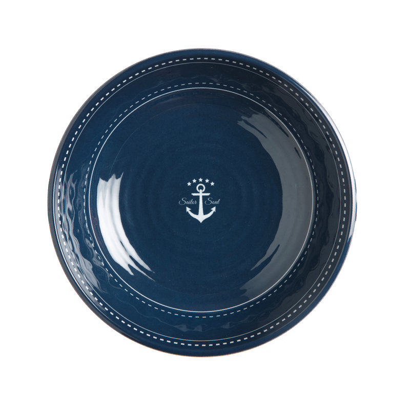 6 Piece Melamine Deep Plate Set - Sailor Soul
