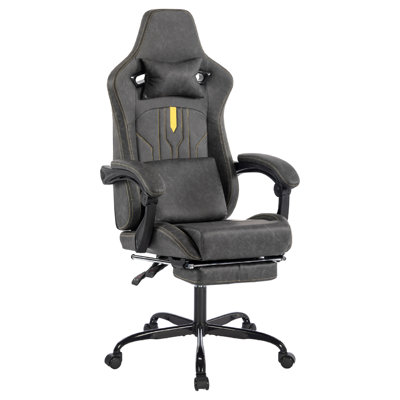 Ergonomic Lumbar Support Leather Gaming Chair | Comfort & Style For Office & Use