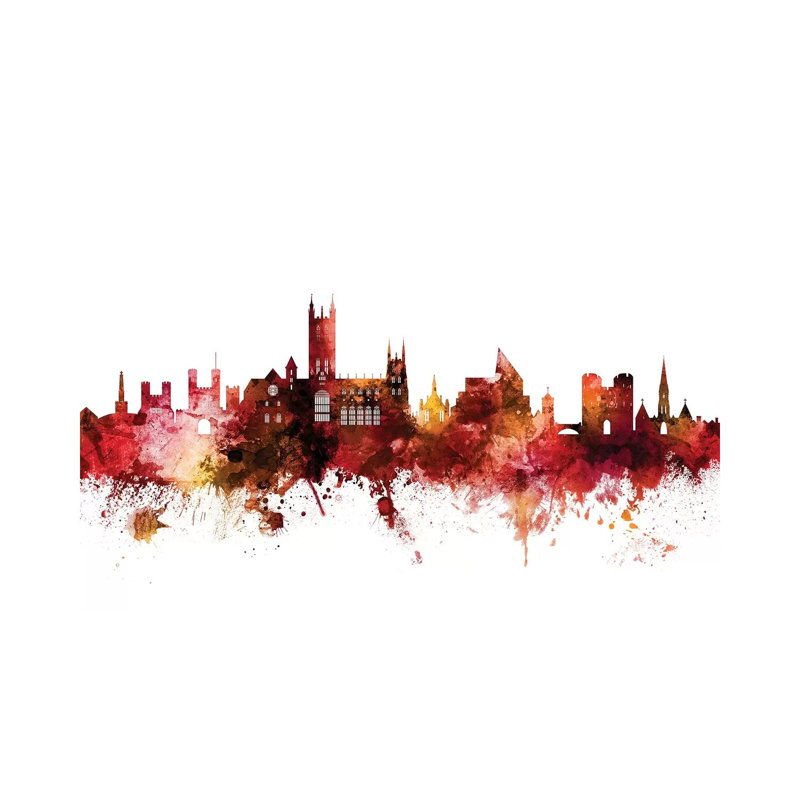 Canterbury, England Skyline by Michael Tompsett - Wrapped Canvas Gallery-Wrapped Canvas Giclée, 20.32 cm H x 30.48 cm W