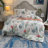 Cotton Percale Floral Duvet Cover-1071148478
