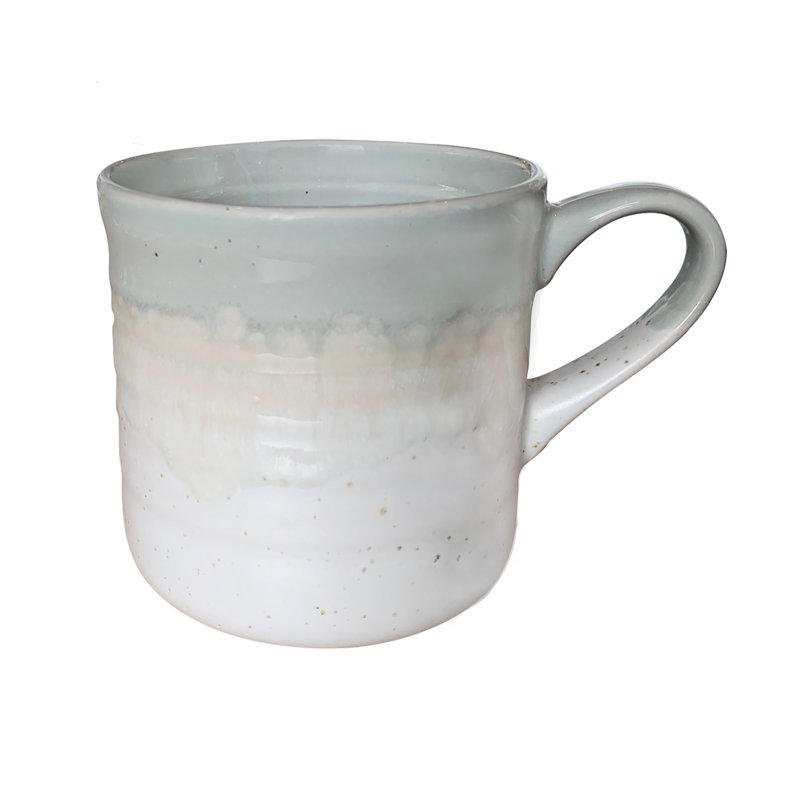 Seafoam Ceramic 16-Piece Ribbed Dinnerware Set