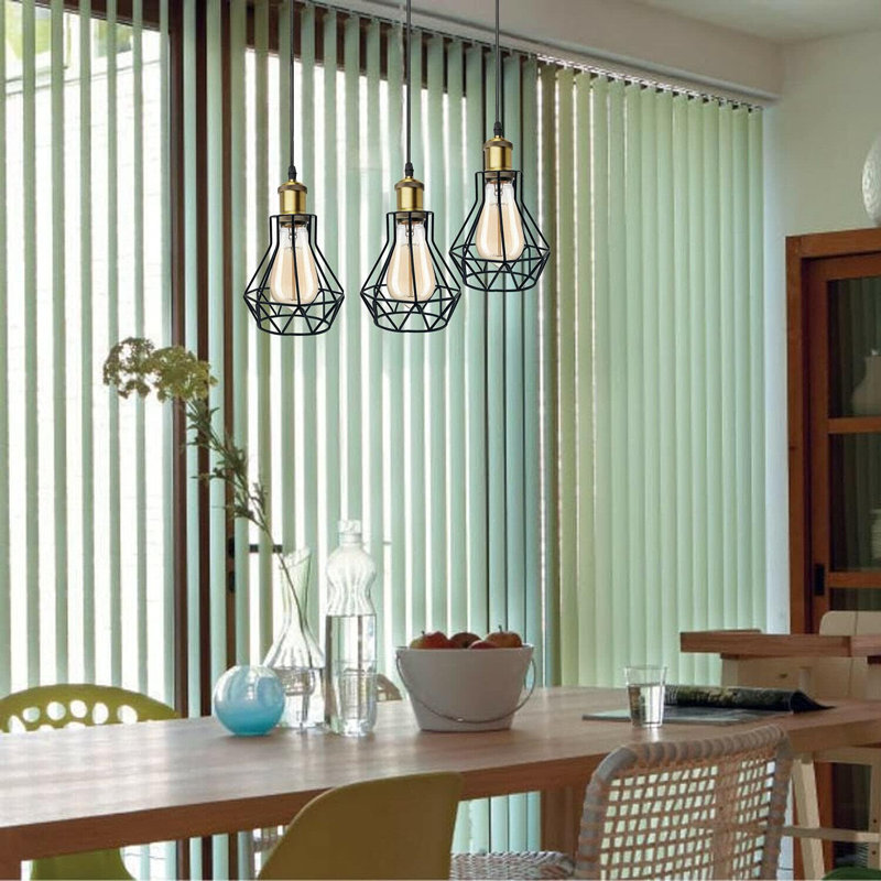 Amaryl 3 - Light Black Caged Pendant