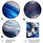 Décoration murale argent argenté et bleu Archangel II-87837867