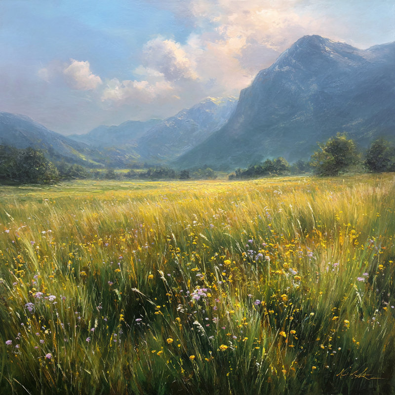 «Quiet Mountain», impression sur toile tendue, H 20 po x l 20 po x P 1,5 po