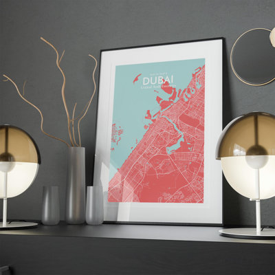" Dubai United Arab Emirates City Map "
