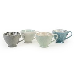 Mid-Century Modern Glass Coffee Cups- Set of 7